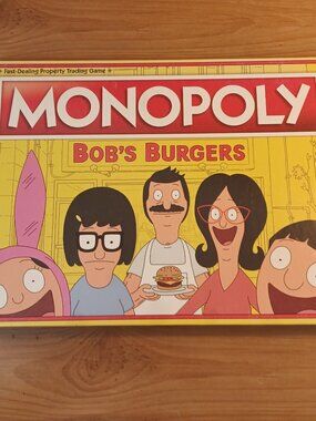 Monopoly Bob's |Burgers Game Board